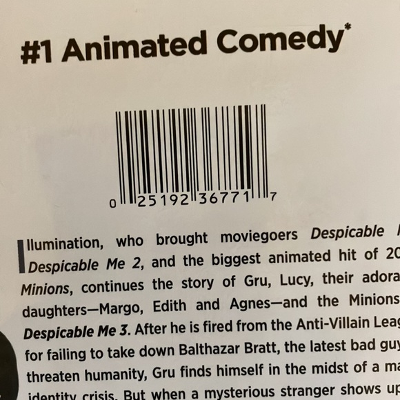 A lot of 2 packs / 3 movies DVDs Despicable Me, Despicable Me 2 and 3. - Picture 4 of 6